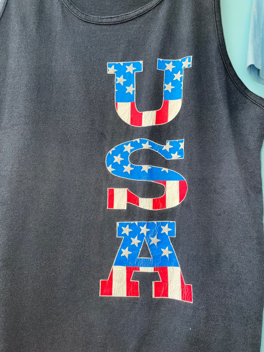 1990's Vintage Oneita USA Flag Tank Top  상품이미지2