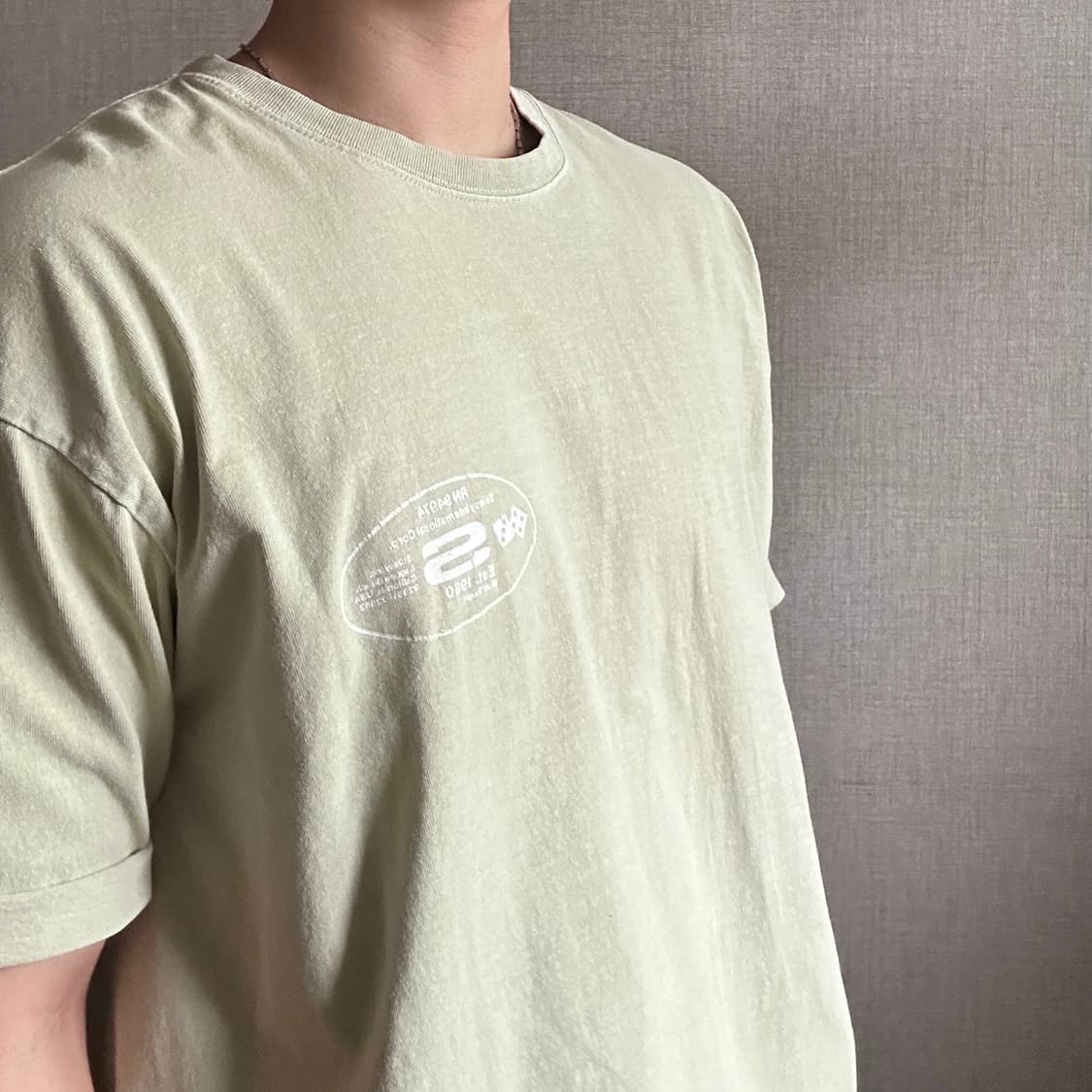 스투시 오발 코프 피그먼트 다이드 반팔 티셔츠 XL 상품이미지2