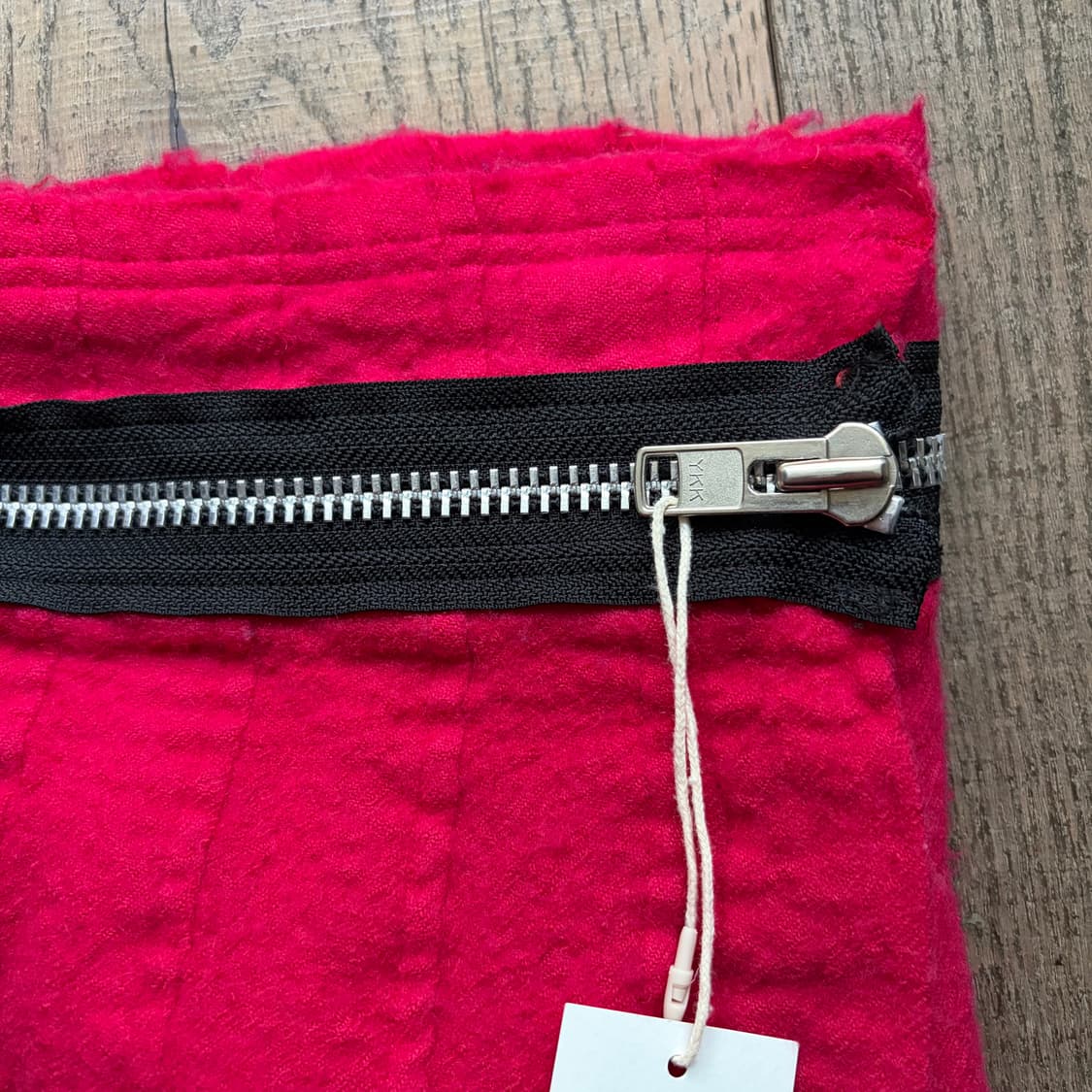 Zipper Detail Fulling Wool Skirt 상품이미지4