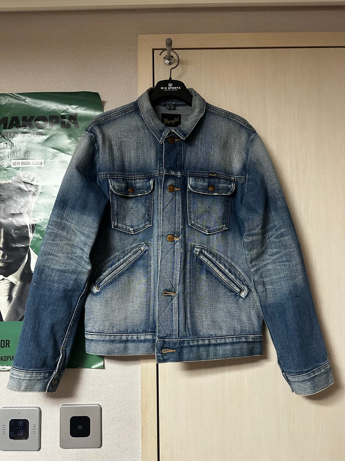 랭글러 124mj 페이딩 청자켓 상품이미지2