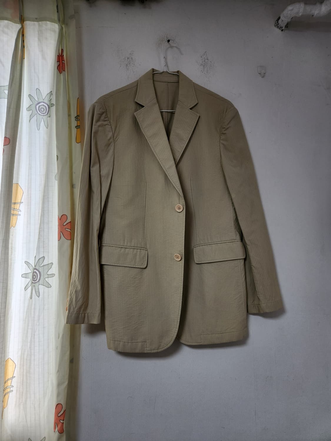 베이지색 케주얼 혼방 자켓 블레이저 95 상품이미지1