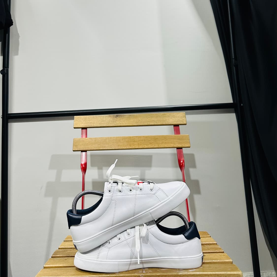 240) 타미힐피거 운동화 여성 여자 신빌 화이트 레더 스니커즈 상품이미지7