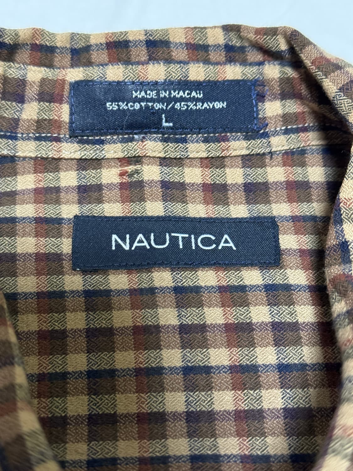 노티카(Nautica) 빈티지 클래식 체크 셔츠 상품이미지2