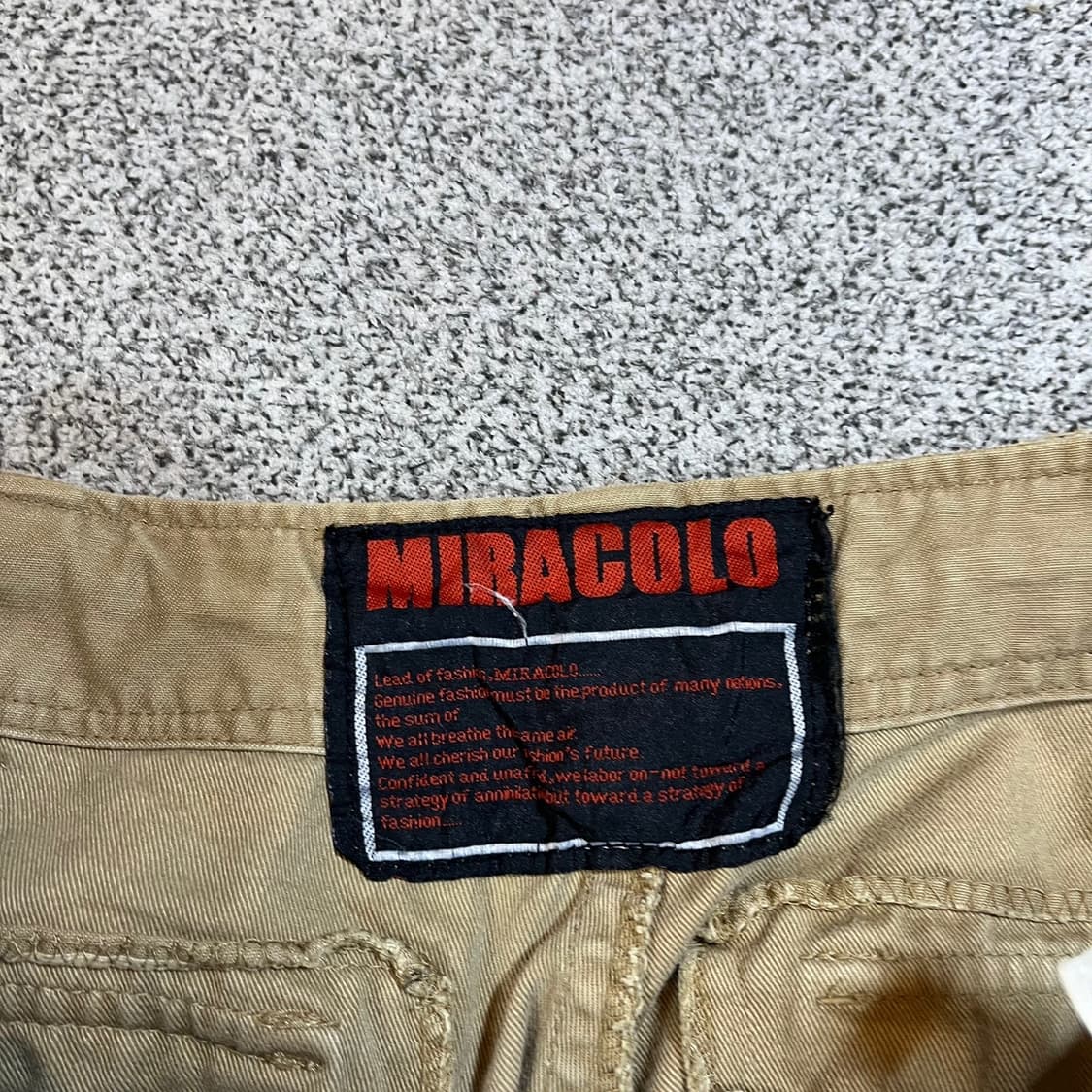 MIRACOLO 빈티지 카고 팬츠 상품이미지4
