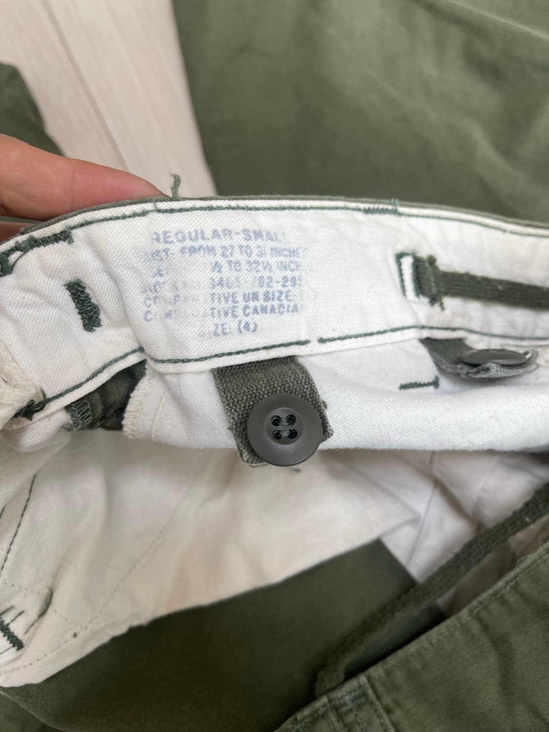 미군 오리지널 m65팬츠 1세대 스몰레귤러 상품이미지3