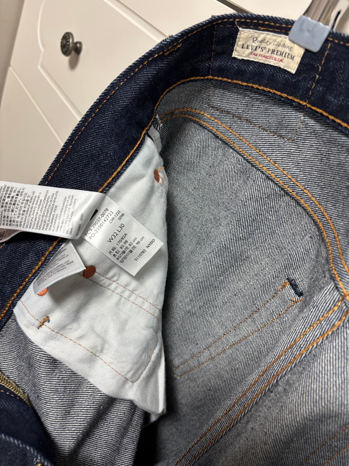 리바이스 568 루즈 스트레이트 핏 진 32WX30L 상품이미지4