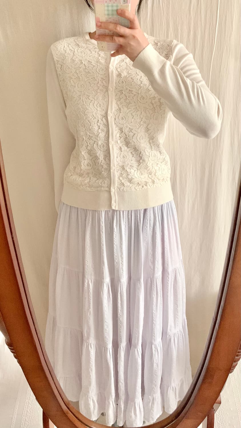 빈티지 레이스 니트 가디건 상품이미지6