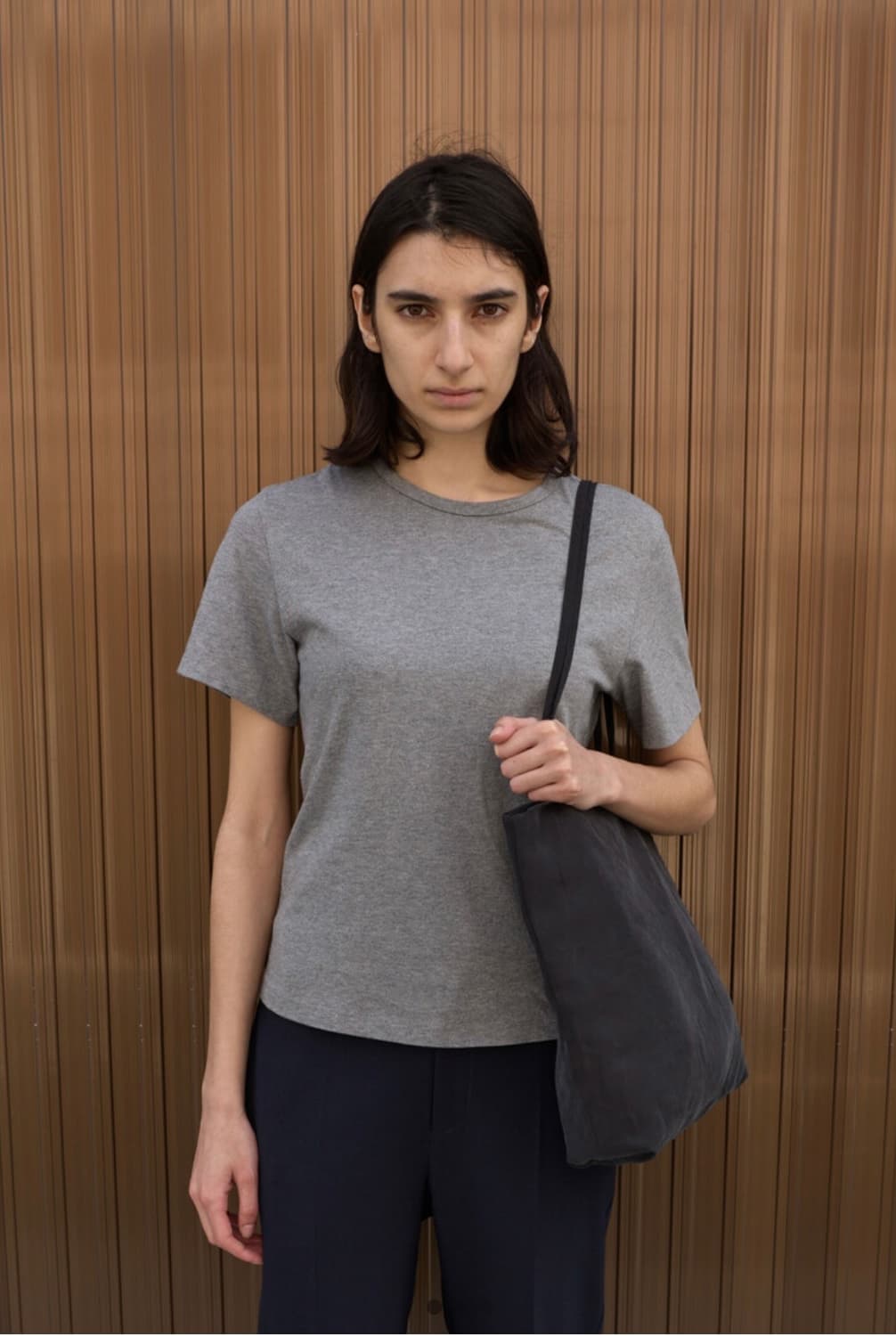 머듈 프렌치 티셔츠 그레이3 상품이미지1