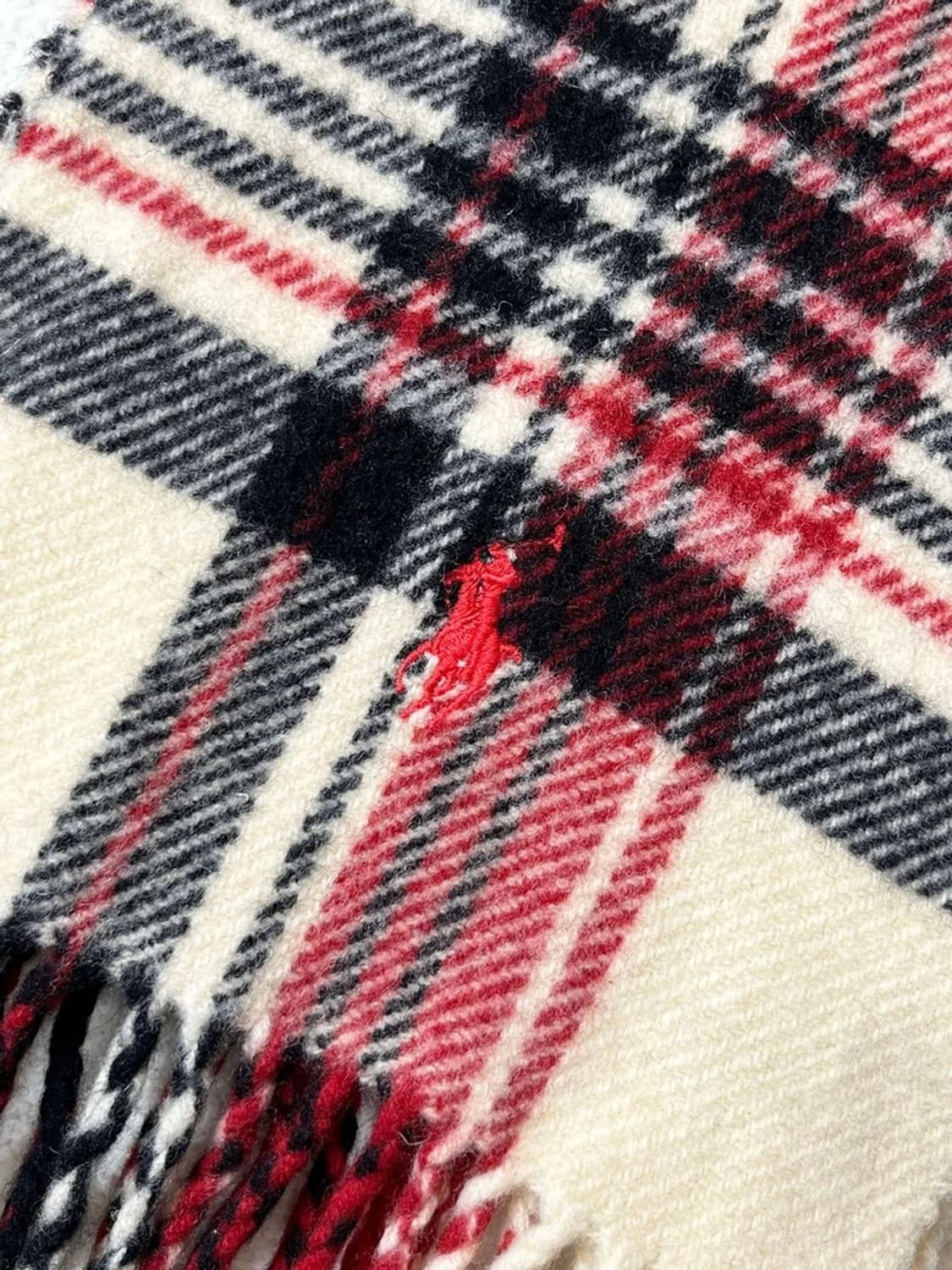 폴로 랄프로렌 램스울 체크 목도리 A1675 상품이미지3