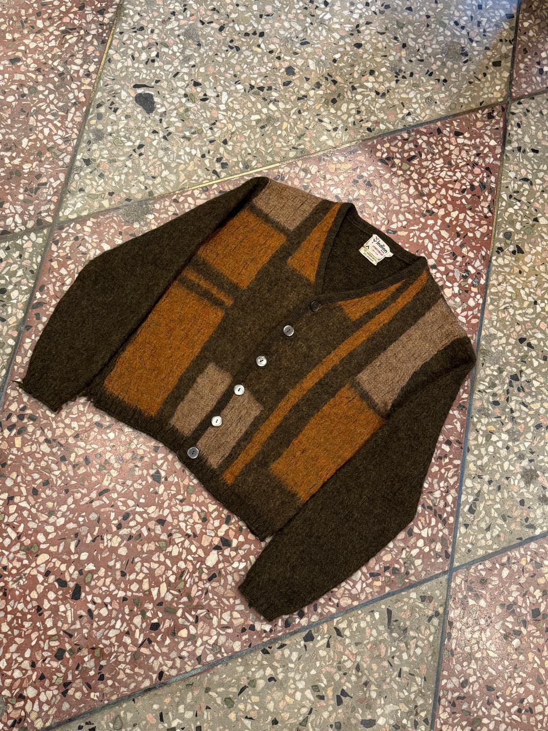 60s Indian 모헤어 가디건 (S) 상품이미지2