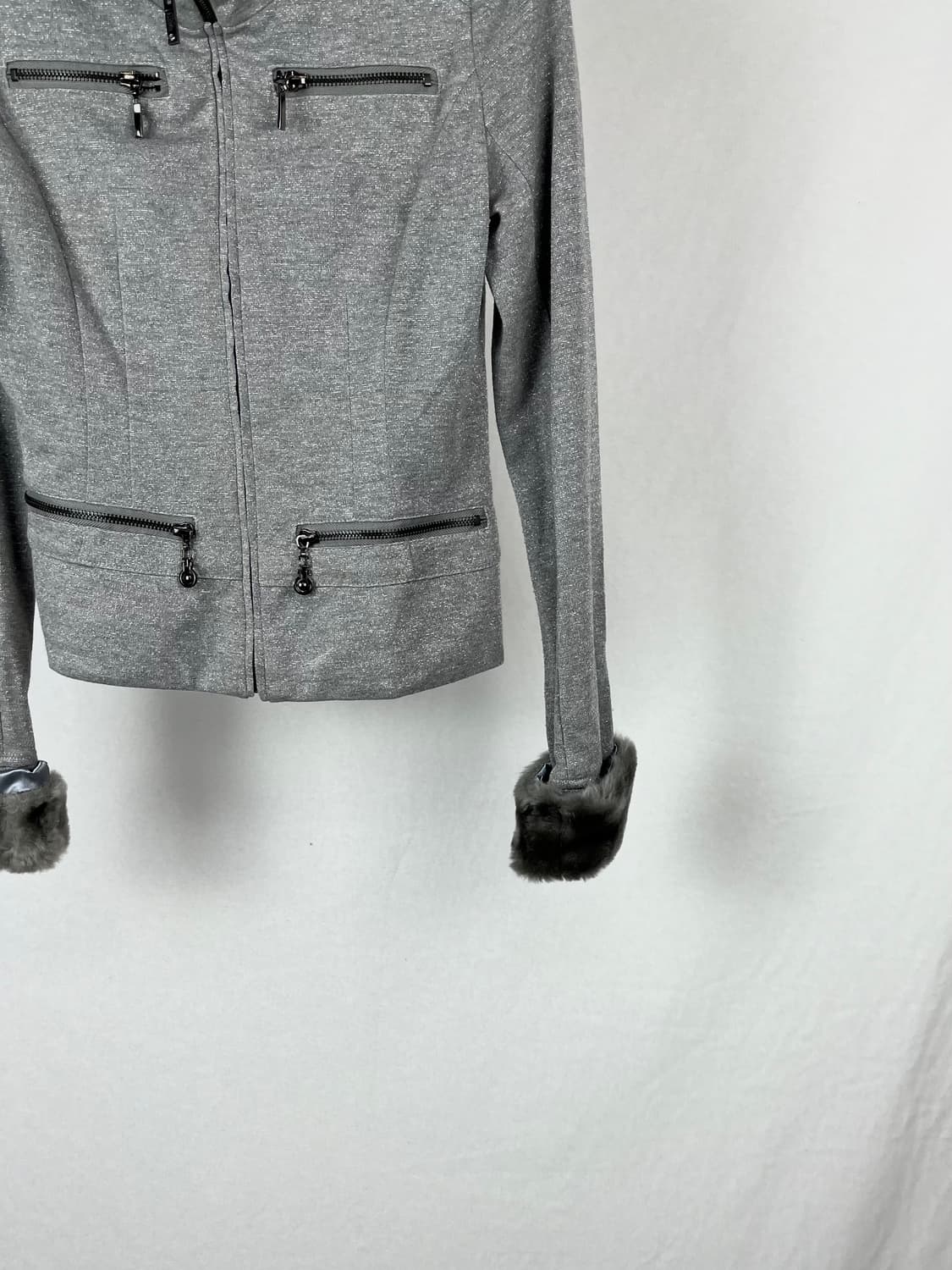 Vintage 퍼 하이넥 자켓  상품이미지4