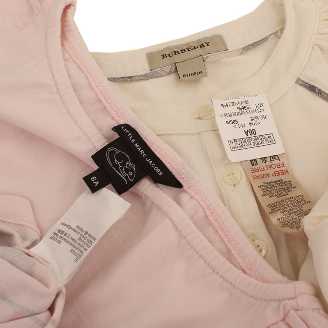 끌로에 데님반바지/버버리/마크 티셔츠 여아용 3종 세트 상품이미지9