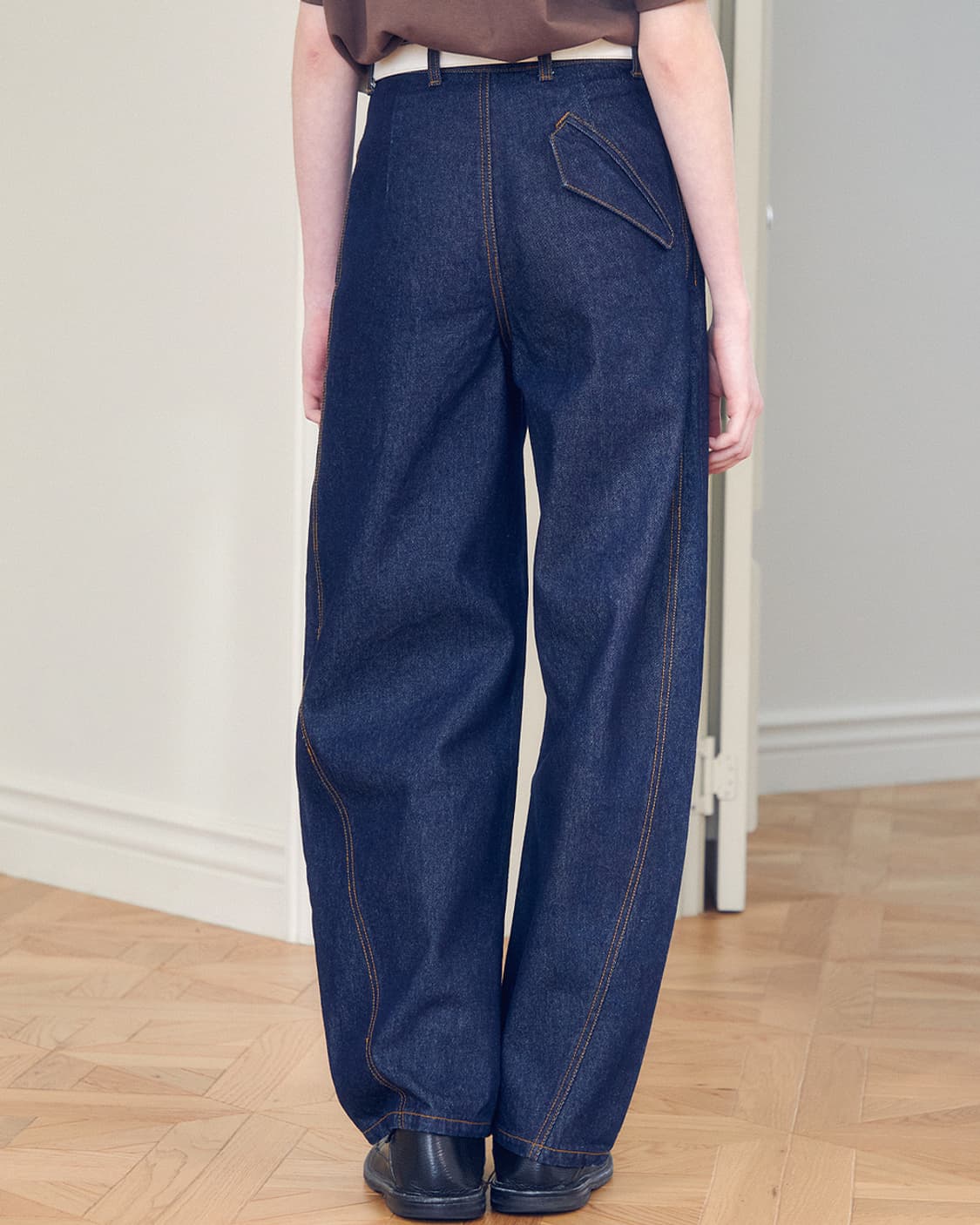 아이엘 커브드팬츠 인디고 상품이미지5