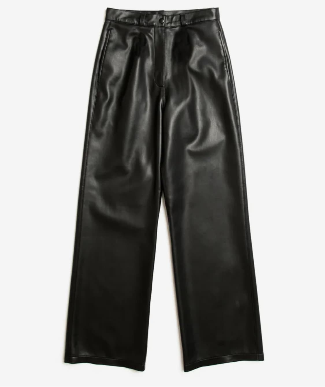 스페로네 레더 가죽 팬츠-블랙 상품이미지6