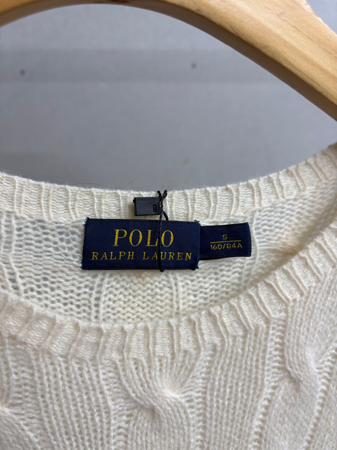 폴로 캐시미어 꽈배기 니트 상품이미지3