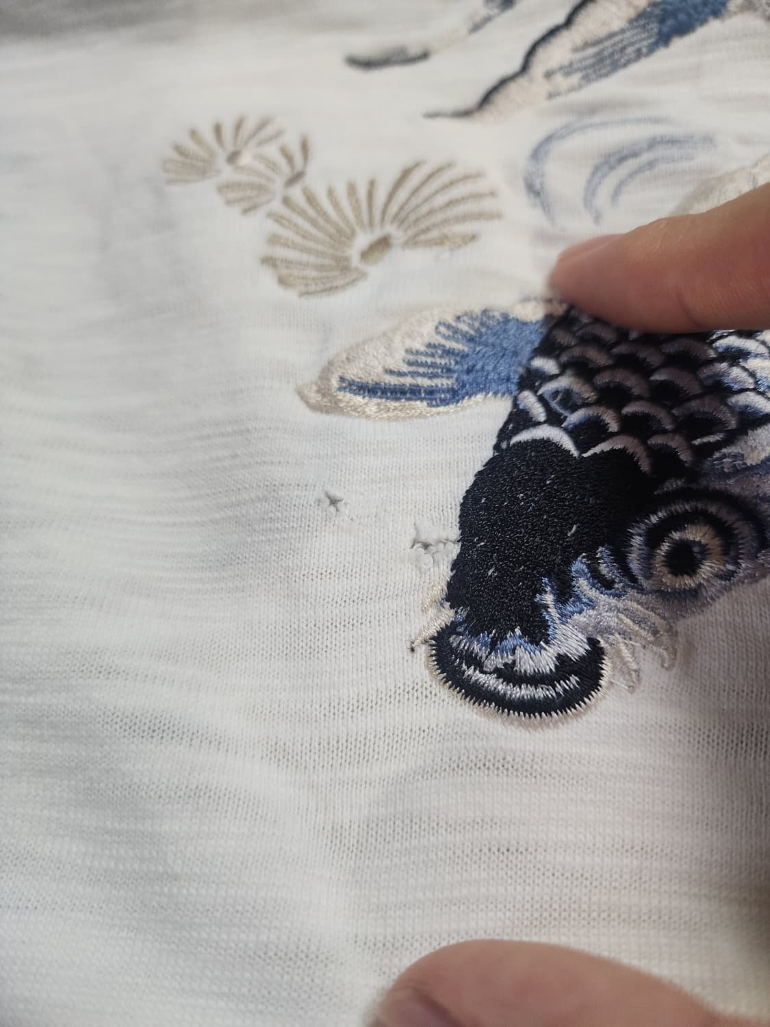 오리엔탈 나그랑 7부 잉어자수 롱슬리브 상품이미지7