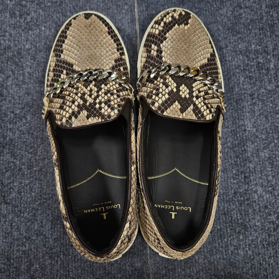 루이스리만 뱀피체인 하이엔드 슬립온 한정판 급처 상품이미지5