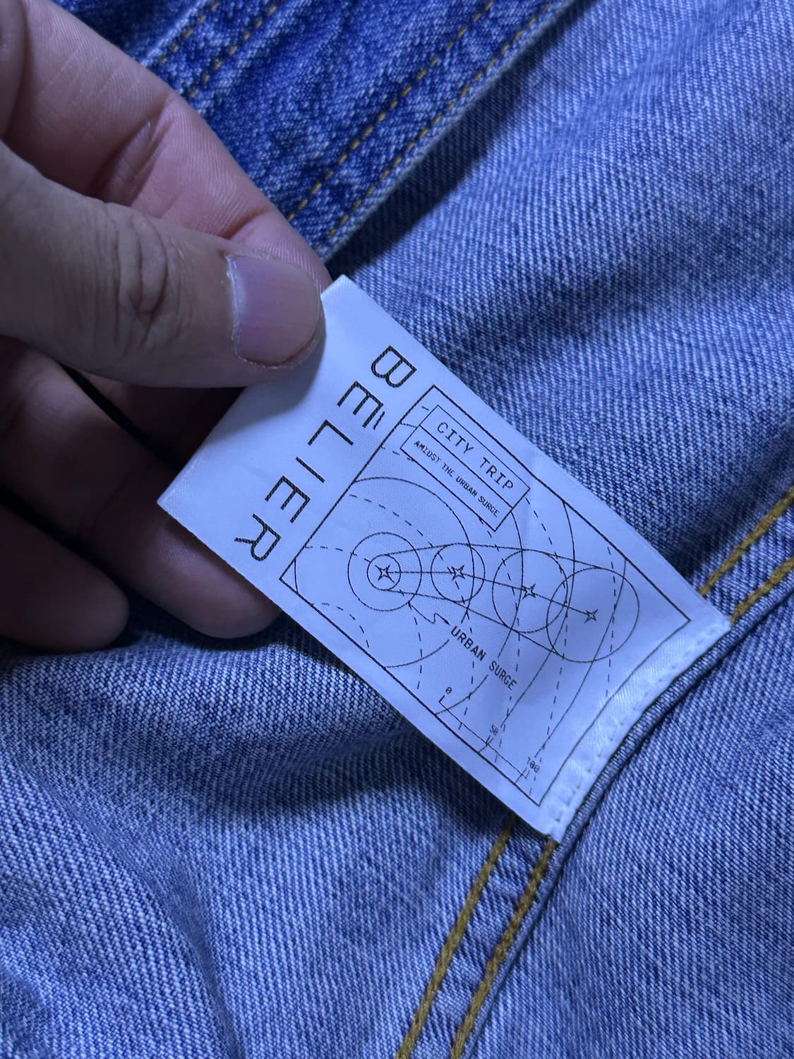 buj 벨리에x브로큰엄브렐라 데님 자켓 100 상품이미지3