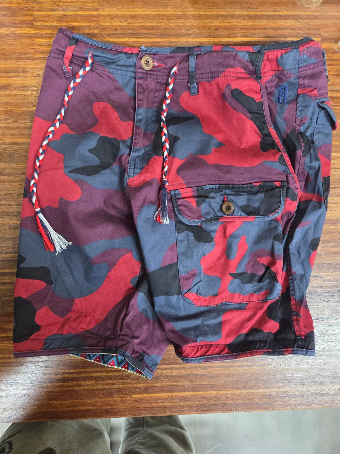 스토니 스트라이드 카모 카고쇼츠 반바지 L 대략 31 32  상품이미지5