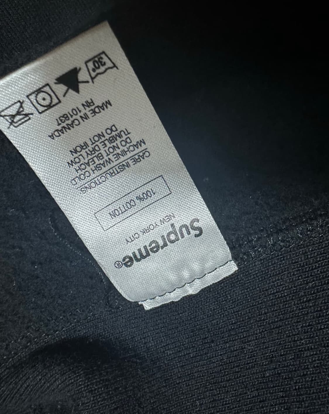 슈프림 글리터 아치로고 후드 블랙 상품이미지8