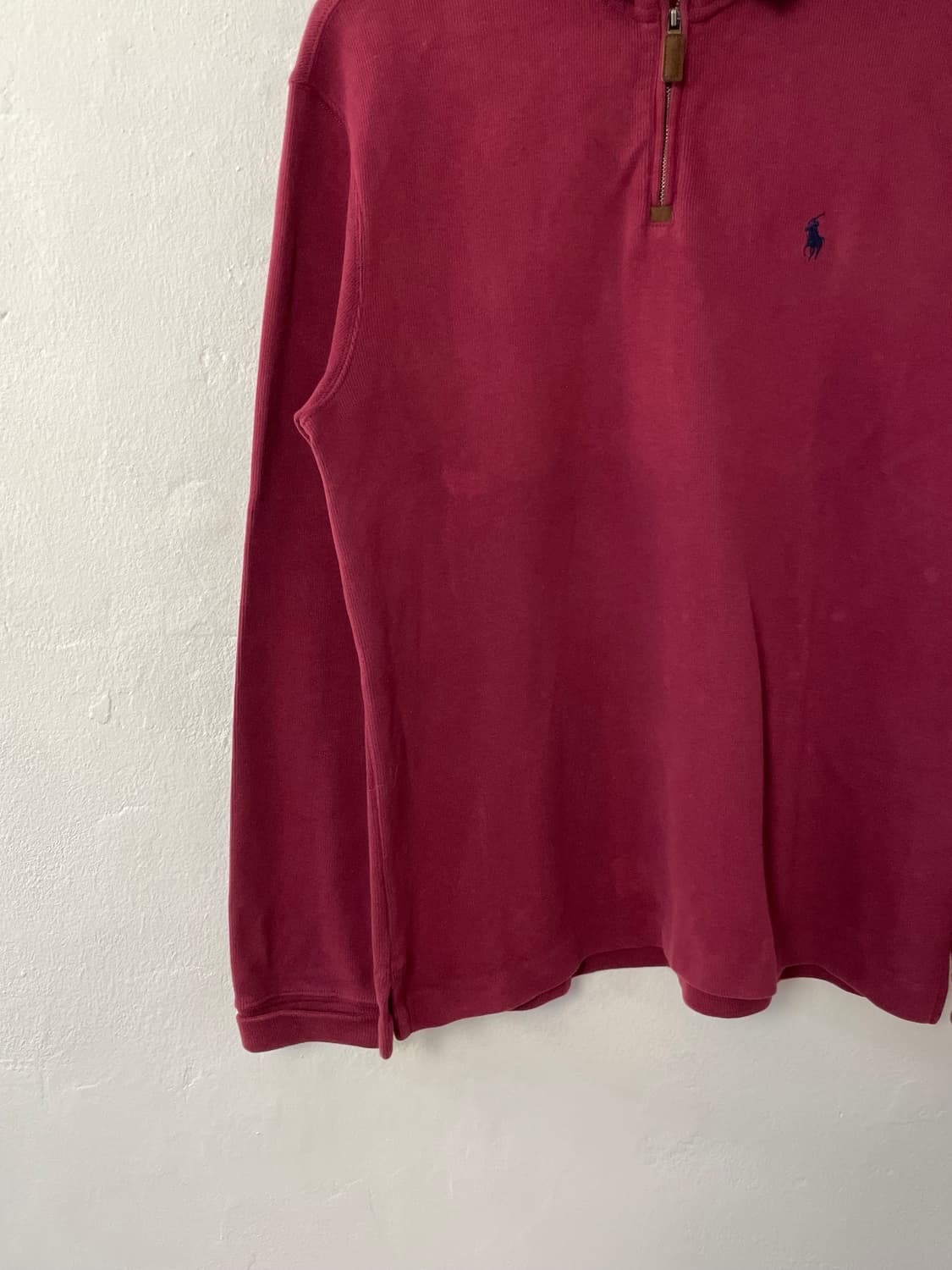 폴로 버건디 반집업 니트  상품이미지3