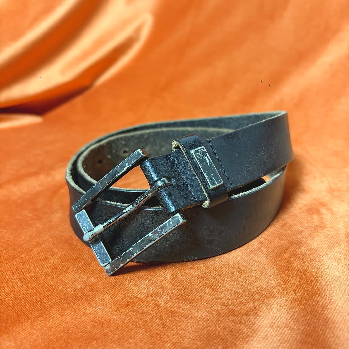 캘빈클라인 빈티지 리얼 레더 벨트 상품이미지2