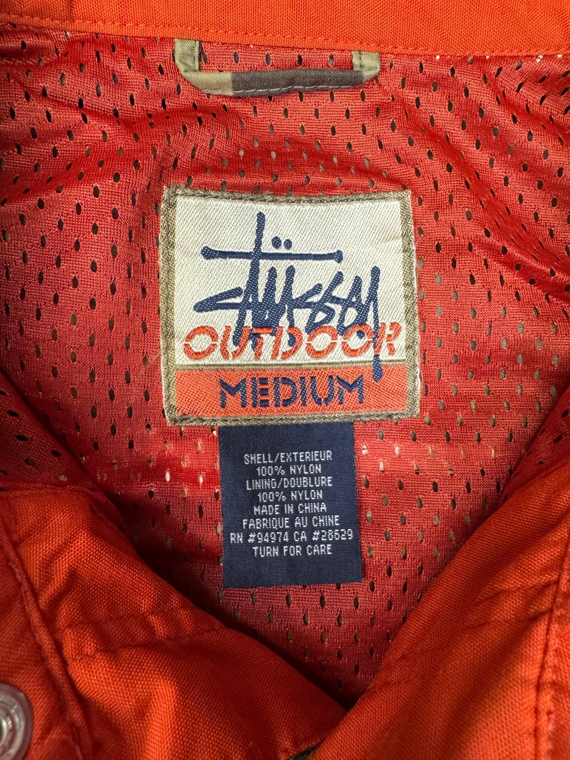 빈티지 90s 올드 스투시 아웃도어 카모 밀리터리 셔츠 자켓 M 상품이미지5