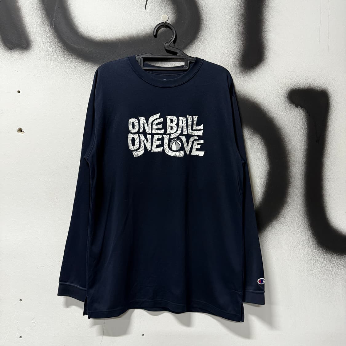 챔피온 USA 바스켓볼 빅 프린팅 매쉬 긴팔 져지 티셔츠 상품이미지1