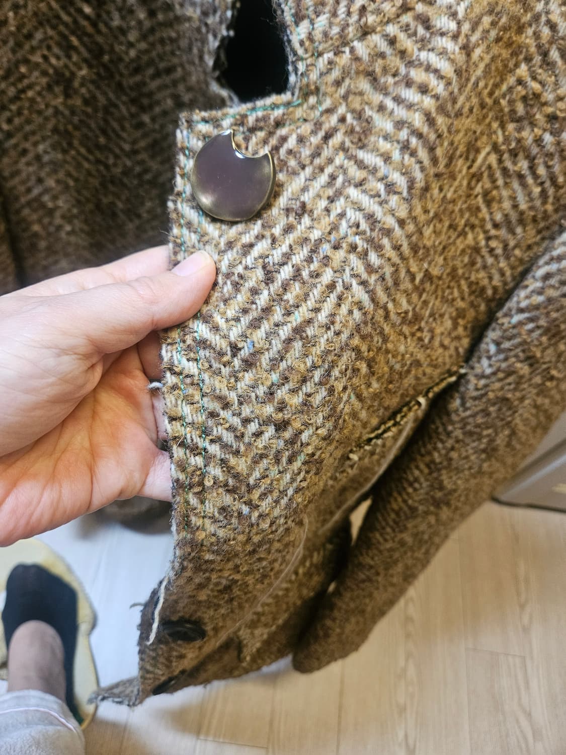 앤더슨벨 헤링본 여성 자켓 상품이미지2