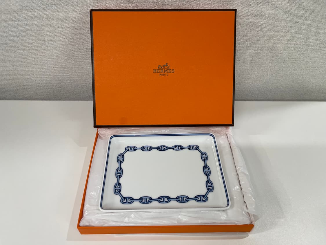 에르메스 샹달 블루 스퀘어 플레이트 1P HERMES 상품이미지7