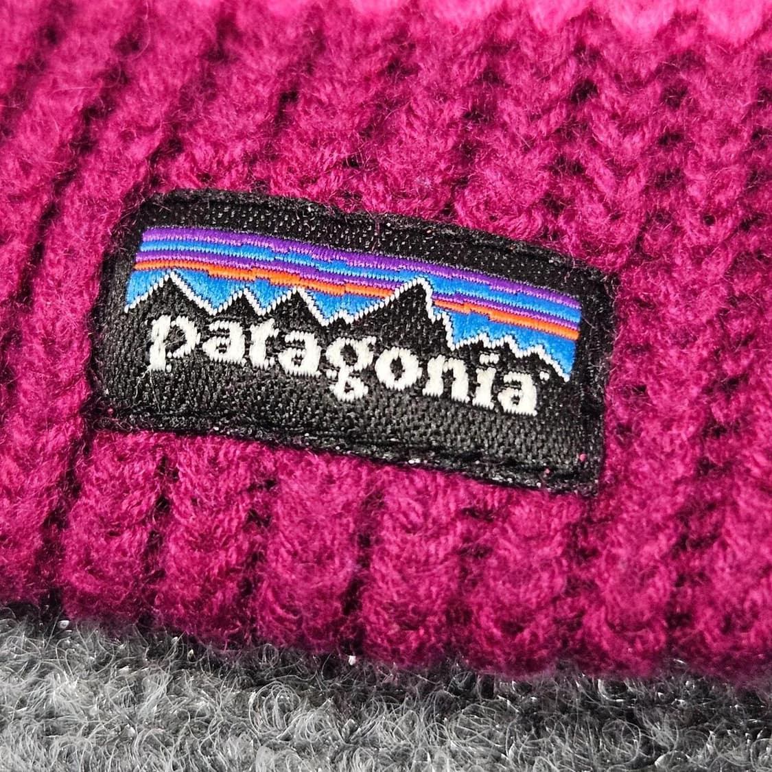 10s 파타고니아 스트라이프드 비니 핫핑크/버건디 상품이미지2