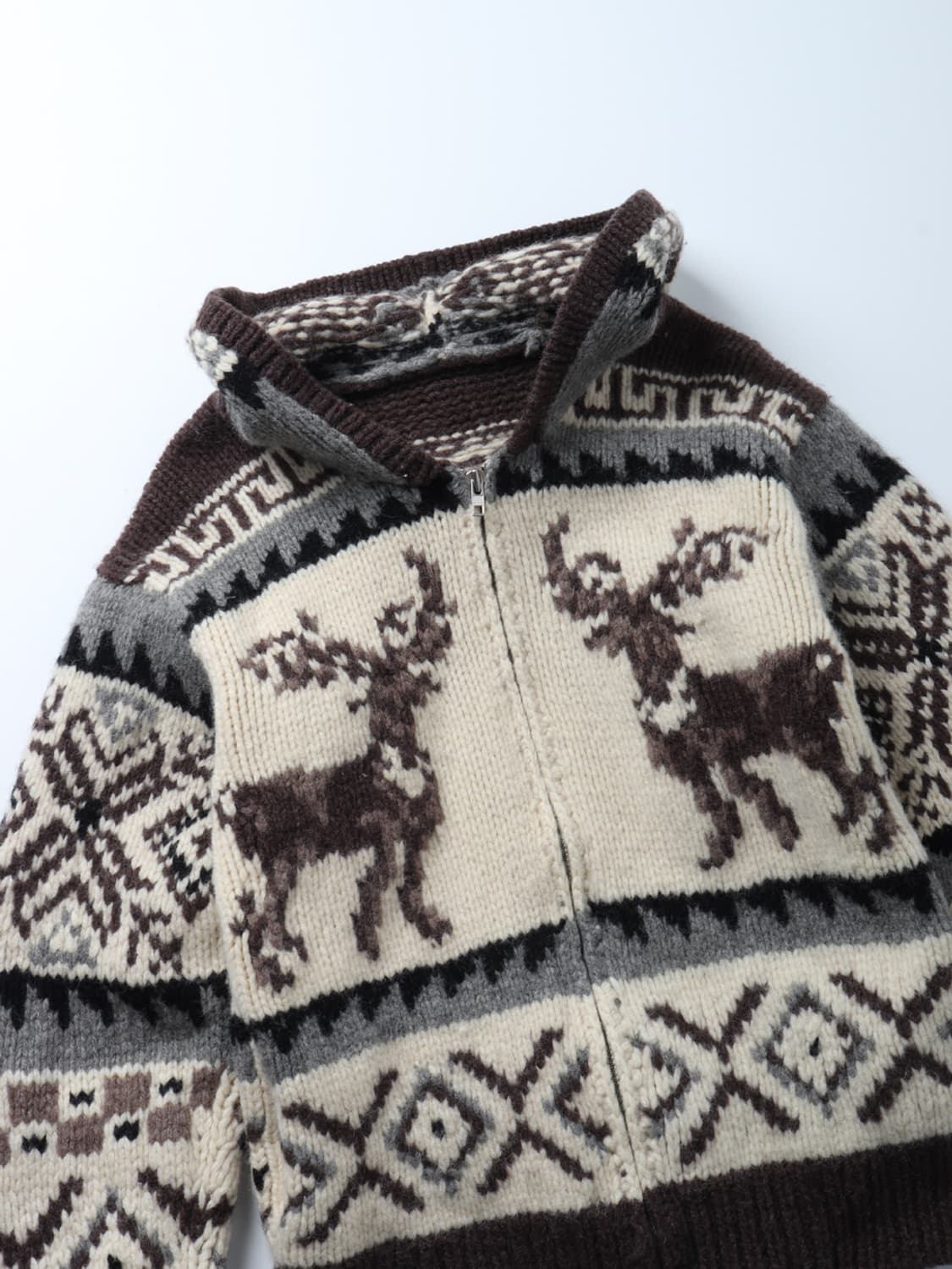 VINTAGE Hooded Cowichan Sweater 상품이미지3