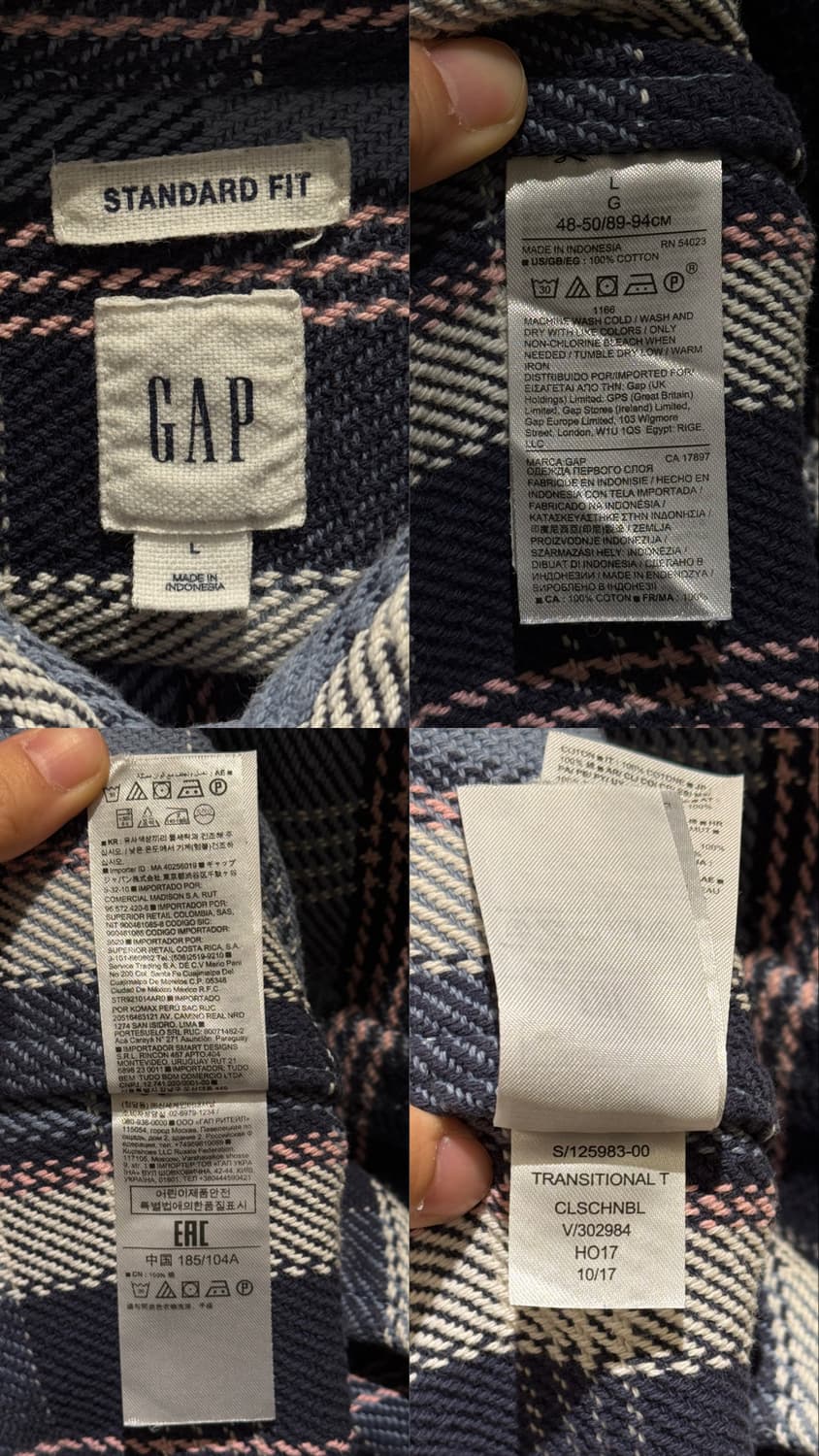 갭 타탄체크 플란넬 셔츠 상품이미지10