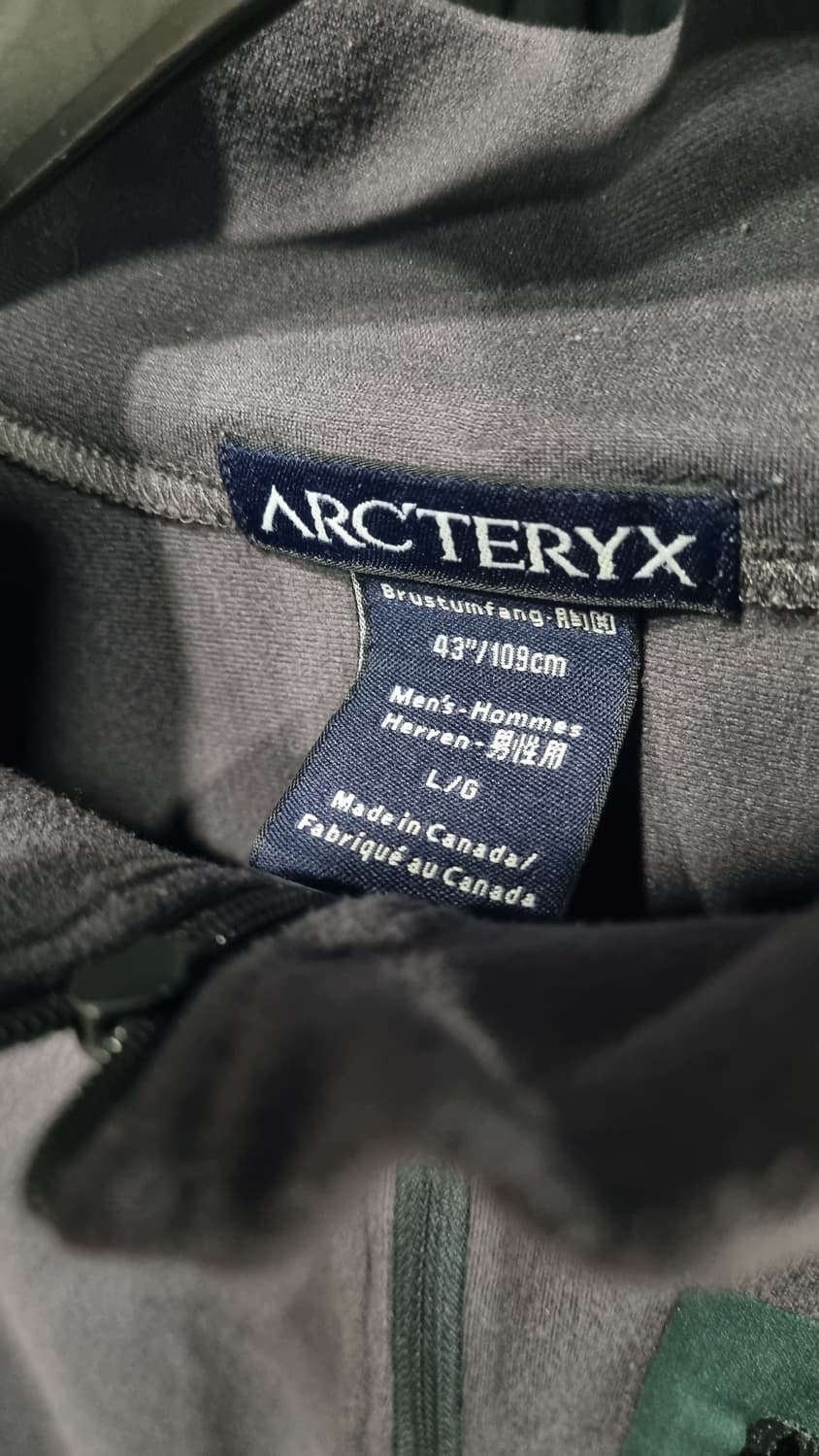 아크테릭스)) 정품 반집업 긴팔티셔츠 95~100(가슴반품52) 상품이미지3