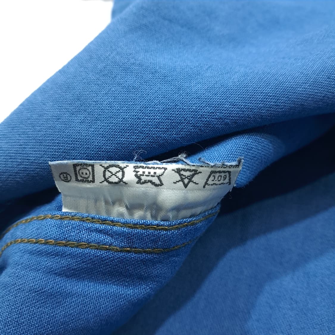 CL751 XL 리바이스 90s 코튼 웨스턴스냅 블루 데님셔츠 남방 상품이미지6