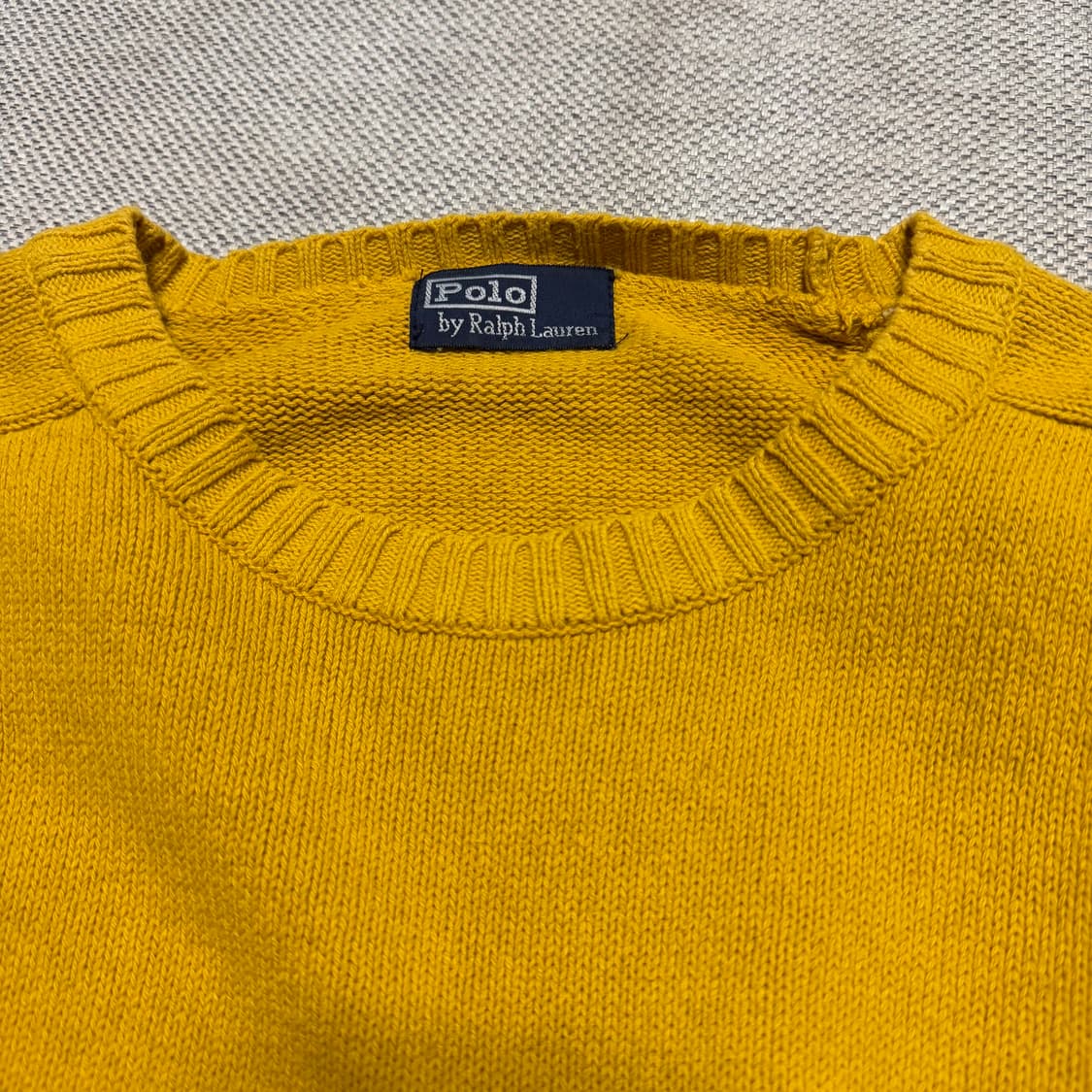폴로 랄프로렌 옐로우 니트 상품이미지2