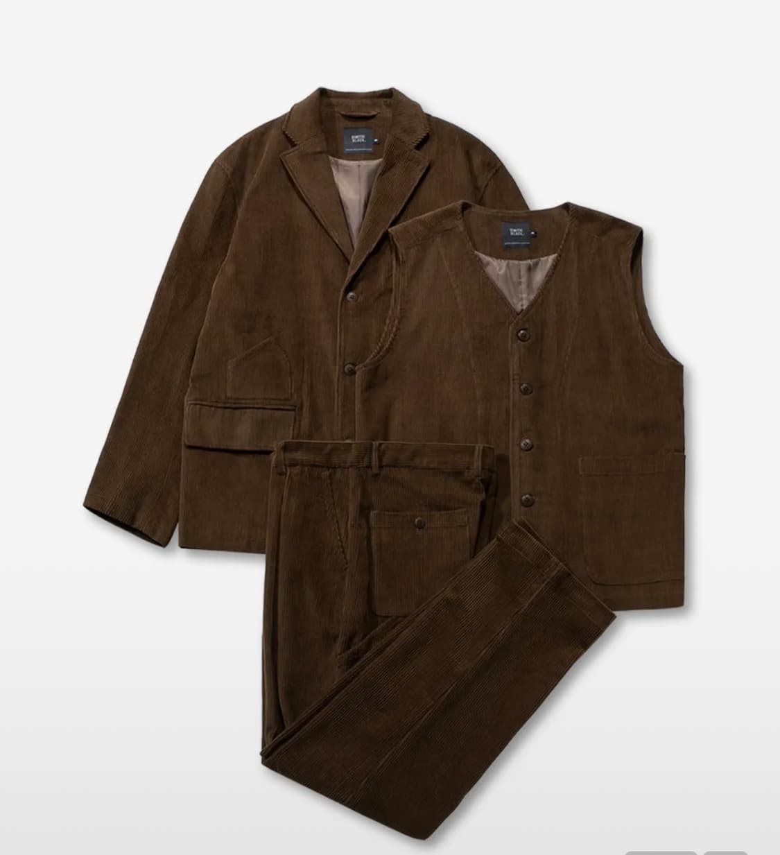 디미트리블랙 코듀로이 퍼티그 수트 셋업 상품이미지1