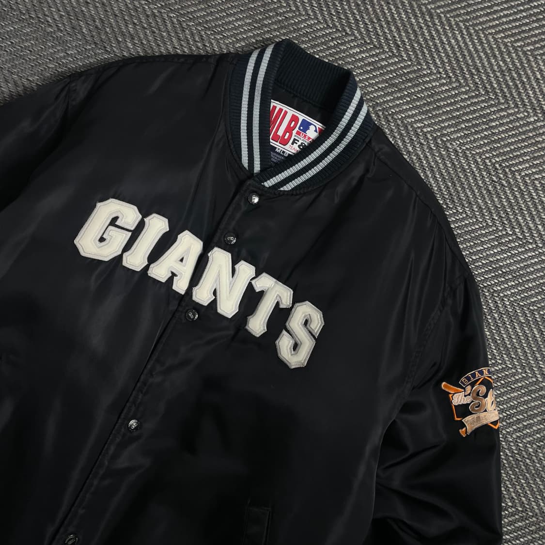 MLB 샌프란시스코 자이언츠 사틴 바시티 자켓o 4582 상품이미지4