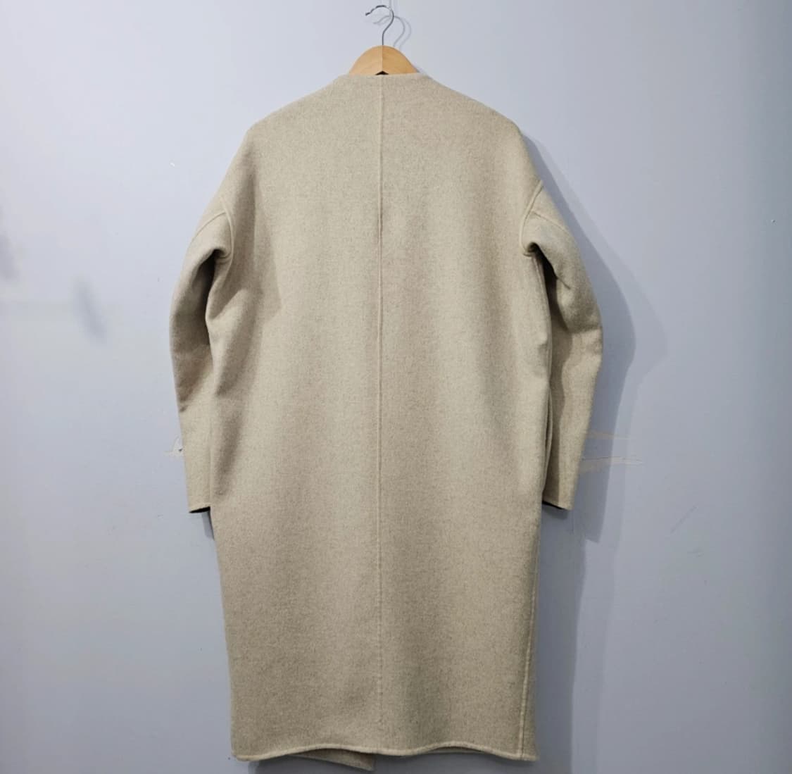 Enfold 엔폴드 타임 베이지색 오픈 코트 ~66 오버핏 상품이미지5