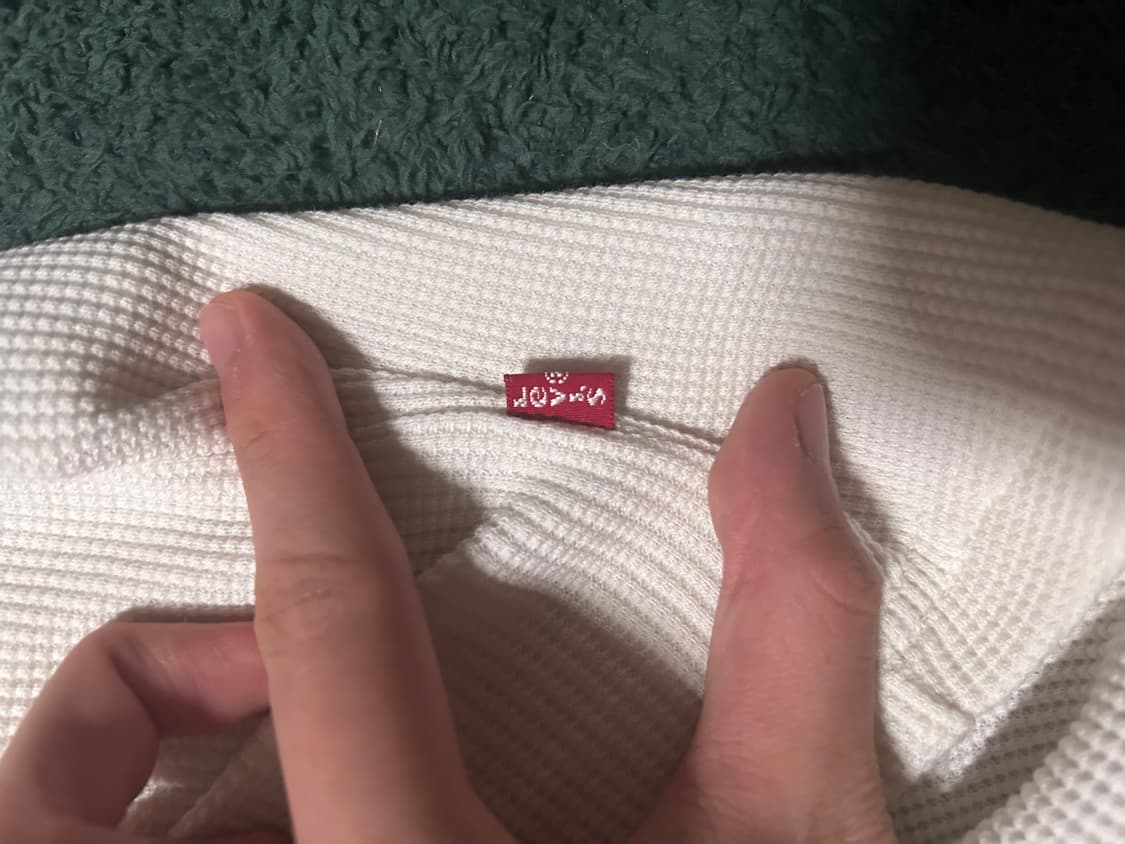 리바이스 써멀 와플 롱슬리브 새상품급(3회착용) s 사이즈 상품이미지3