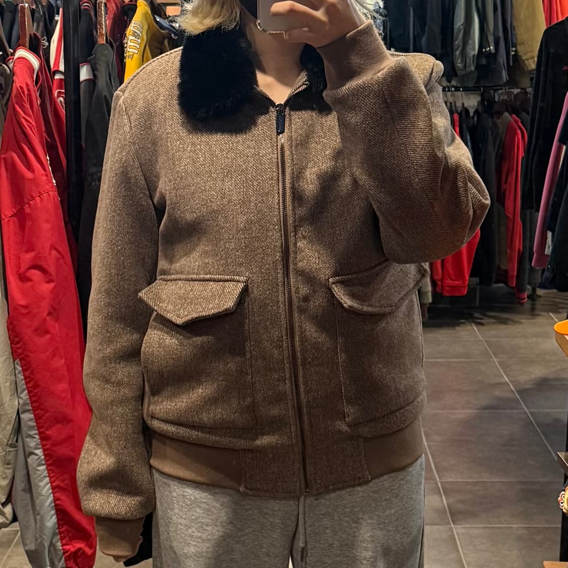 [NO.9] VTG 울 봄버 자켓 상품이미지2