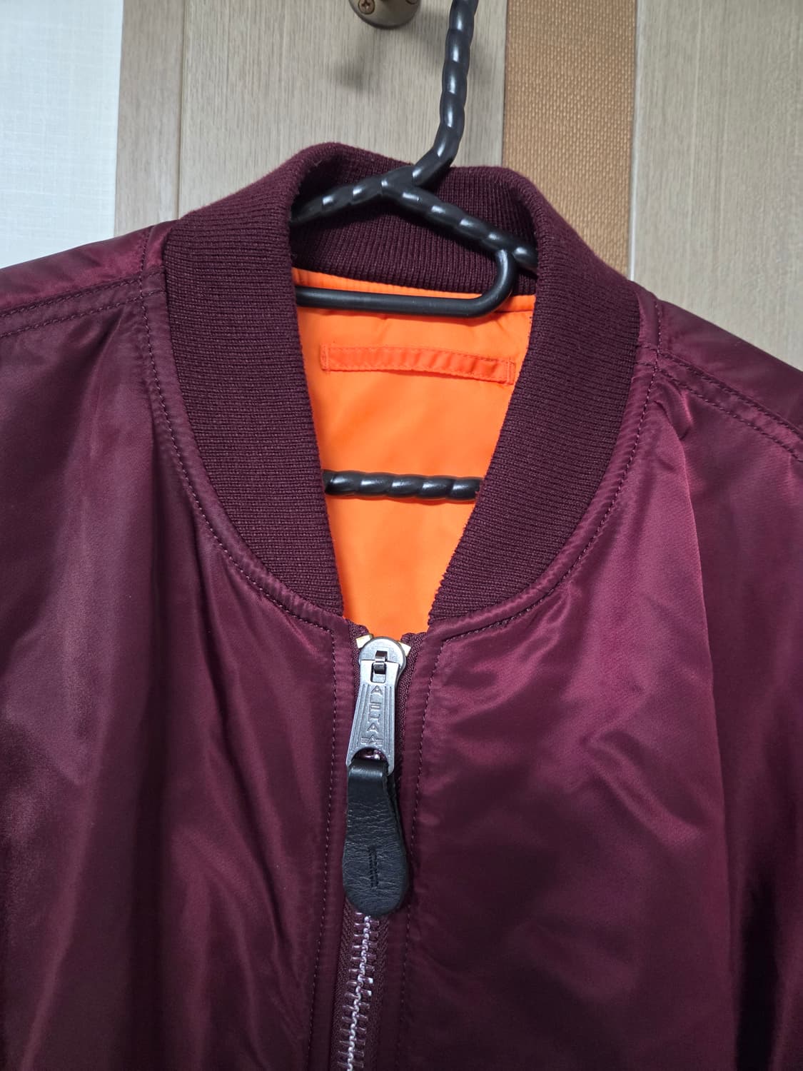 알파인더스트리 헤리티지 MA-1 마룬 L 거의 새상품 상품이미지7