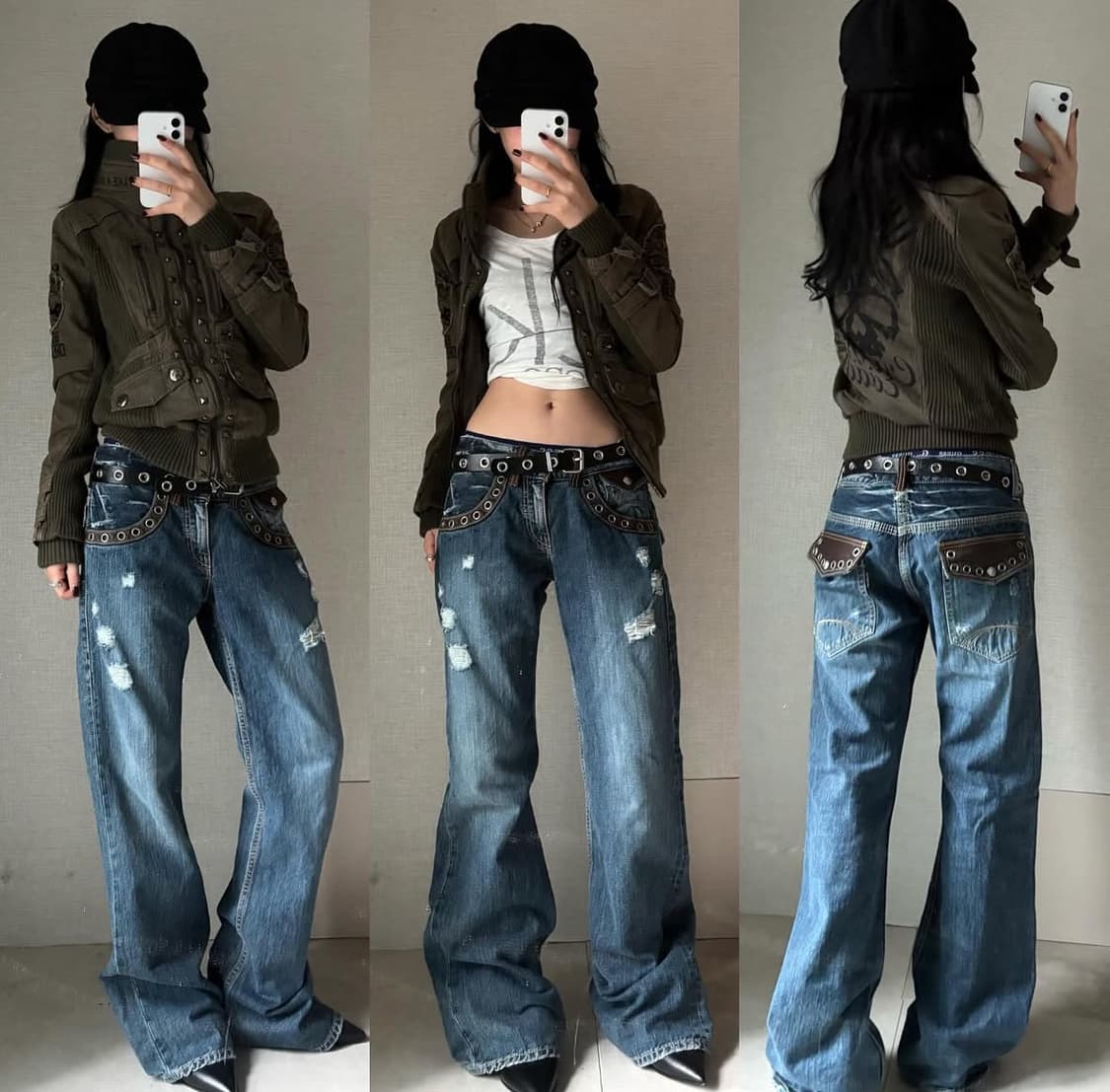 고스트오브할렘 빈티지 자켓 y2k shop502 파우닝 큐빈티지 상품이미지1