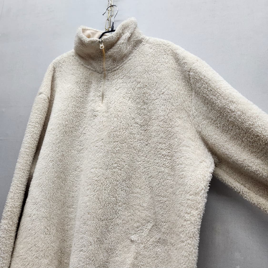 자라 뽀글이 반집업 맨투맨 XL(2XL) 상품이미지3