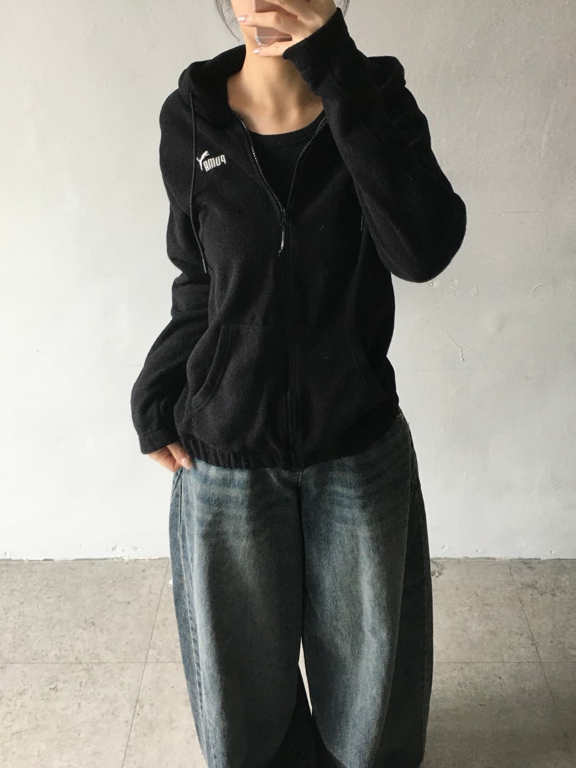 퓨마 후드 플리스집업 상품이미지1