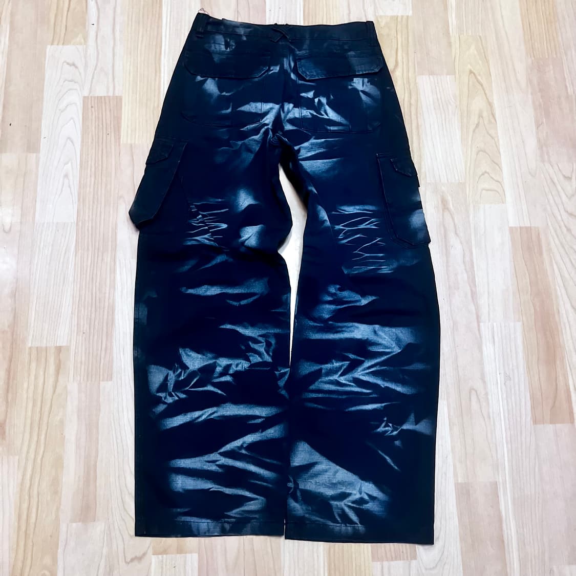 (32) 빈티지 주름 페인팅 오버사이즈 카고팬츠 상품이미지2