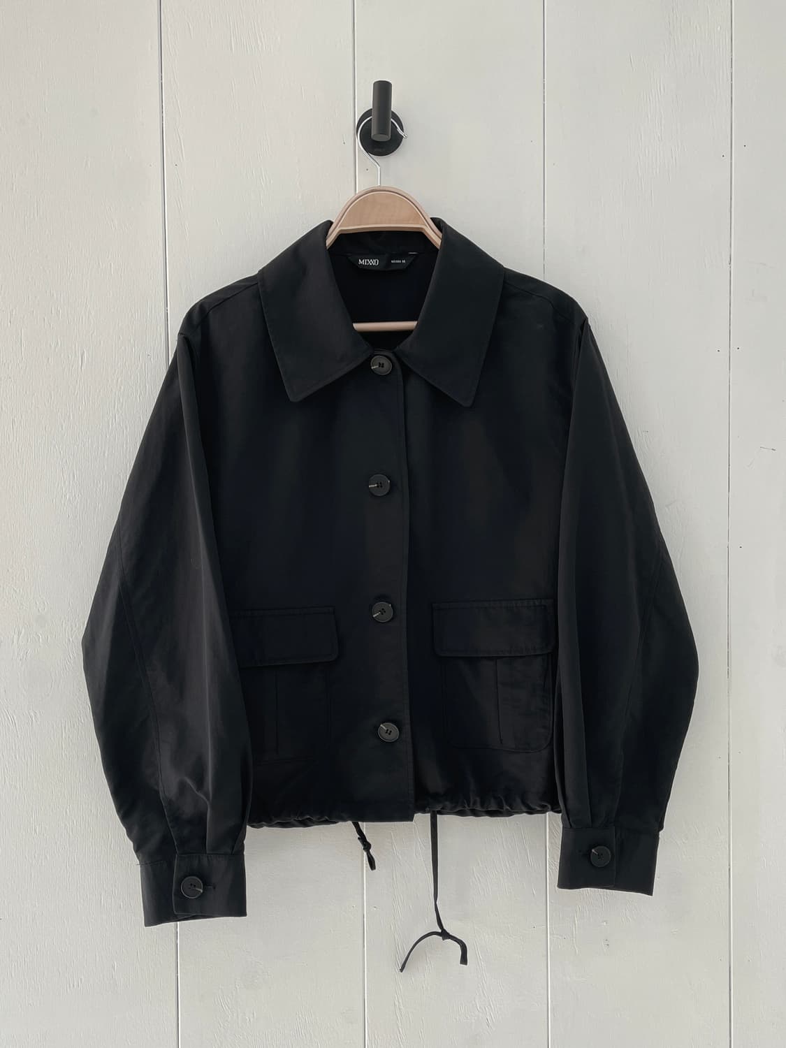 미쏘(MIXXO) 미니멀 스트링 크롭 자켓 상품이미지2