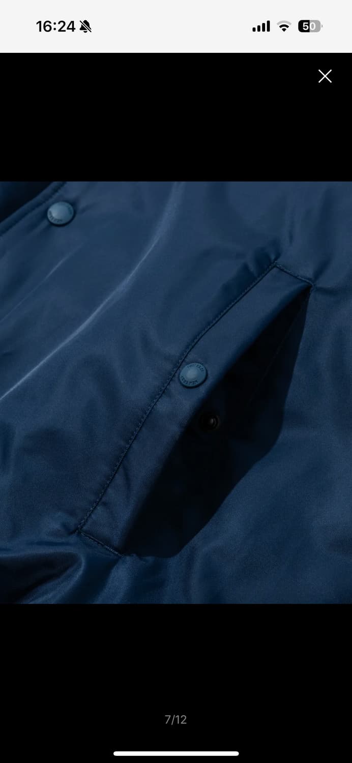 MLB 뉴욕양키스 아치로고 나일론 스타디움 재킷 블루 새상품 상품이미지7