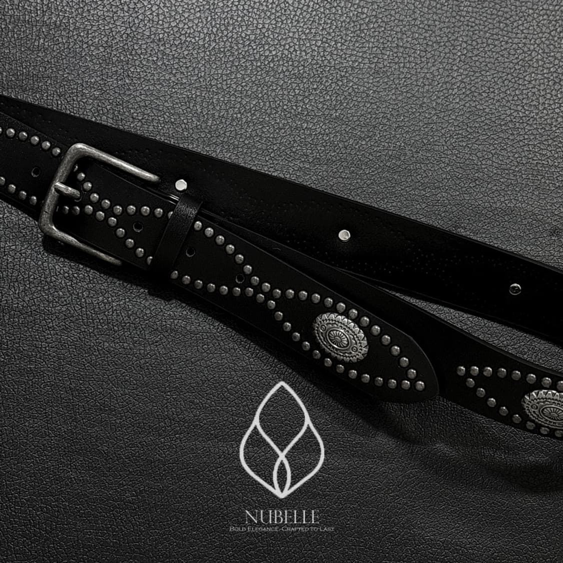 🌗 Ethnic stud belt / 에스닉 스터드 웨스턴 벨트 상품이미지2