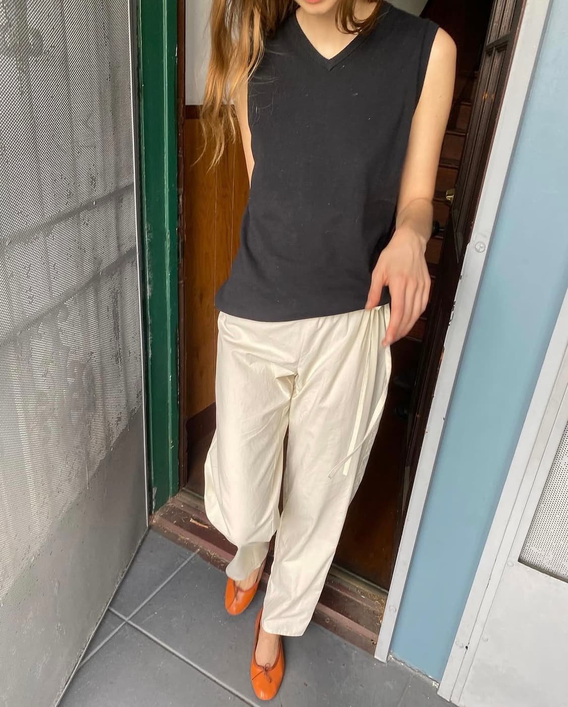 brooke callahan- Tie pants (Rice) 상품이미지3